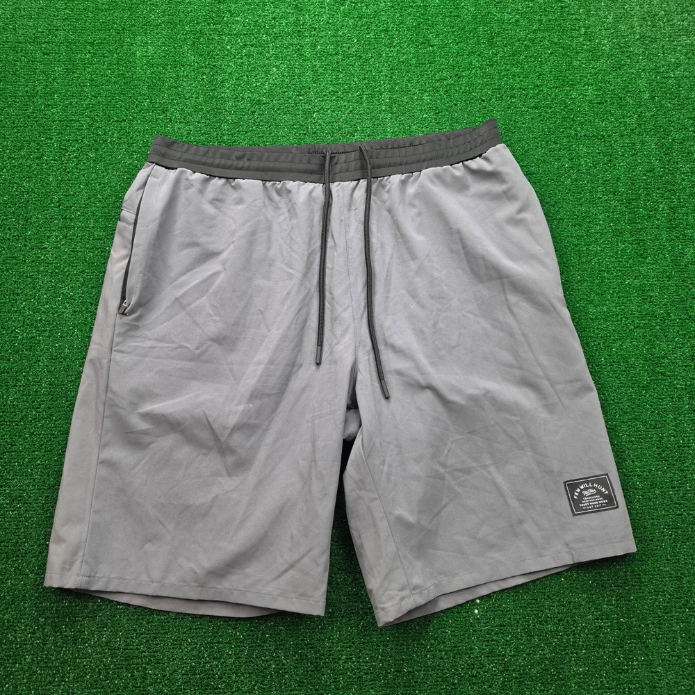 Few Will‎ Hunt The Few Performance Stretch Training Shorts Mens 2XL Gray Gym